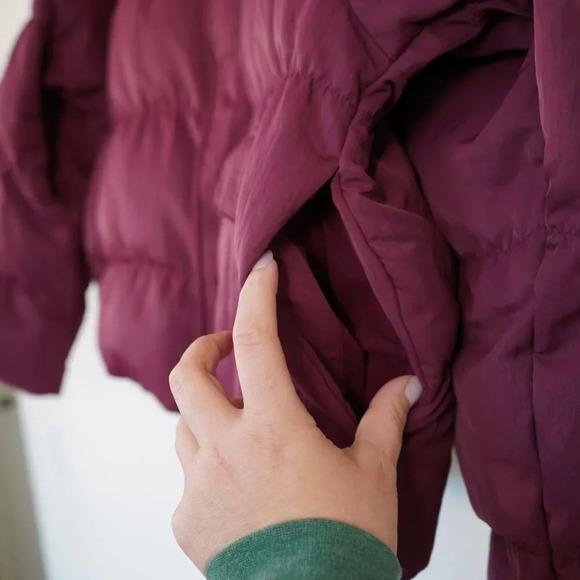 Air Jordan Oversized Puffer Jacket Men's Large Bordeaux - Picture 11 of 12